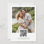 Charming Exuberant Green Foliage Garland Wedding Save The Date (Rückseite)