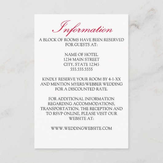 Charming Fall Leaf Monogram Wedding Begleitkarte (Vorderseite)