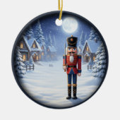 Charming Festive Christmas Scene Keramik Ornament (Vorne)