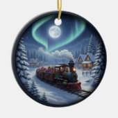Charming Festive Christmas Scene Keramik Ornament (Vorne)