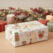 Charming Festive Friends Christmas Gift Wrap Geschenkpapier