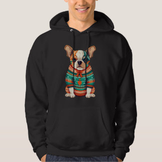 Charming Festive Hunde-Illustration Hoodie