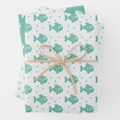 Charming Fish Wrapping Paper Set 3 Geschenkpapier Set (Beispiel)