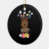 Charming "Flora and Fauna Hakuna Matata" Baby Lion Keramikornament (Links)