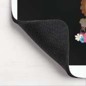 Charming "Flora and Fauna Hakuna Matata" Baby Lion Mousepad (Ecke)