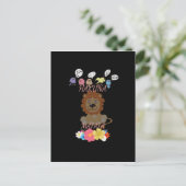 Charming "Flora and Fauna Hakuna Matata" Baby Lion Postkarte (Stehend Vorderseite)