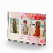 Charming Floral 3-Photo Collage Family Keepsake Fotoblock (Rechts)