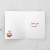 CHARMING FLORAL BEST MAMA MUTTER TAG KARTE (Innenseite)