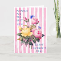 CHARMING FLORAL BEST MAMA MUTTER TAG