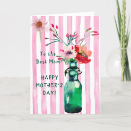 CHARMING FLORAL BEST MAMA MUTTER'S DAY CARD KARTE