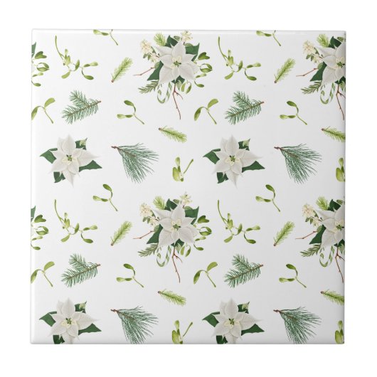 Charming Floral Pattern Ceramic Tile for Home Inte Fliese (Vorderseite)
