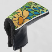 Charming Floral Wallpaper Golf Headcover (3/4 Vorderseite)