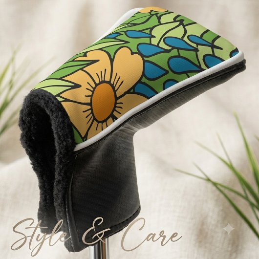 Charming Floral Wallpaper Golf Headcover