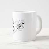 Charming Flower Pattern Artistic Coffee Mug Jumbo-Tasse (Vorderseite Rechts)