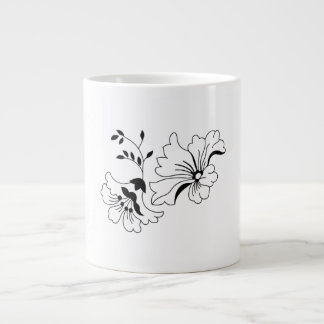 Charming Flower Pattern Artistic Coffee Mug Jumbo-Tasse