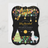 Charming Folksy Fiesta Feliz Navidiad Weihnachten Einladung (Vorderseite)