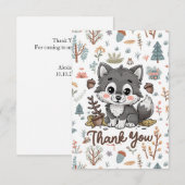 Charming Forest Wolf Dankeskarte (Vorne/Hinten)
