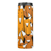 Charming Fox Family: Spielerisches Tiermuster Thermosbecher (Rückseite)