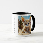 "Charming Fox Print" Tasse (VorderseiteRechts)