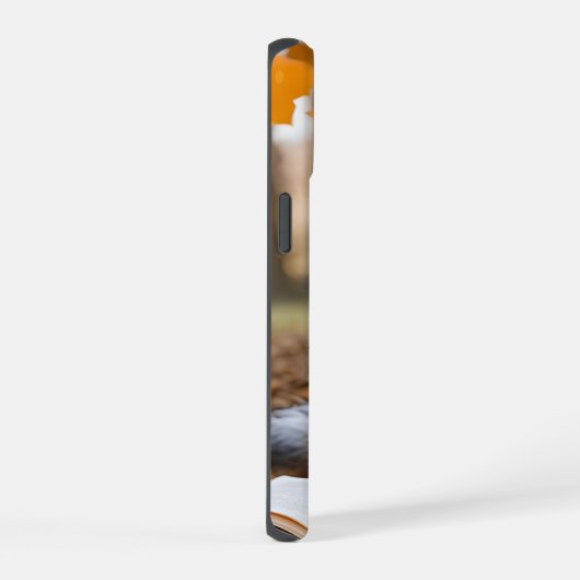 Charming Fox Reading Book under Tree iPhone 15 Hülle (Rechte Seite)