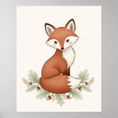 Charming Fox Woodland Kinderzimmer Poster (Vorne)