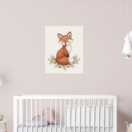 Charming Fox Woodland Kinderzimmer Poster