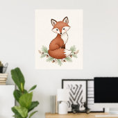Charming Fox Woodland Kinderzimmer Poster (Heimbüro)