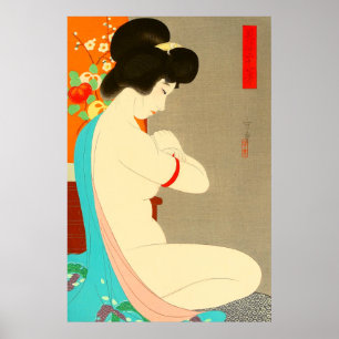 Charming Frau Morikane 1931 Japanische Kunst Poster