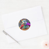 Charming Funny Squirrel Nut Decals Runder Aufkleber (Umschlag)