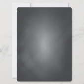 Charming Garden Blumenreath Wedding Story Card Einladung (Rückseite)