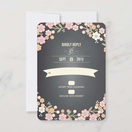 Charming Garden Blumenwettbewerb RSVP Card (Vorderseite)