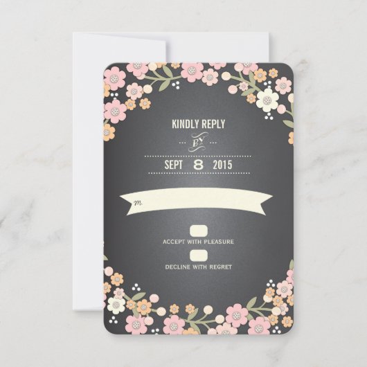 Charming Garden Blumenwettbewerb RSVP Card Karte (Vorderseite)