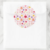 Charming Garden Paper Plate Runder Aufkleber (Tasche)