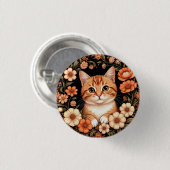 Charming Ginger Cat Button (Vorne & Hinten)