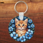 Charming Ginger Cat Schlüsselanhänger (Vorderseite)