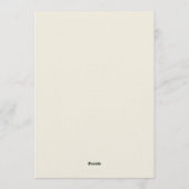 Charming Giraffe Baby Shower Einladung (Rückseite)