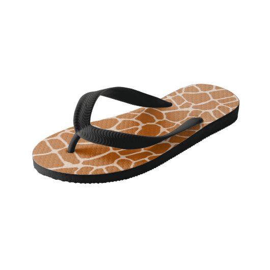 Charming Giraffe Spots Wild Animal Print Kinderbadesandalen (Schrägansicht)