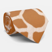 Charming Giraffe Spots Wild Animal Print Krawatte (Gerollt)