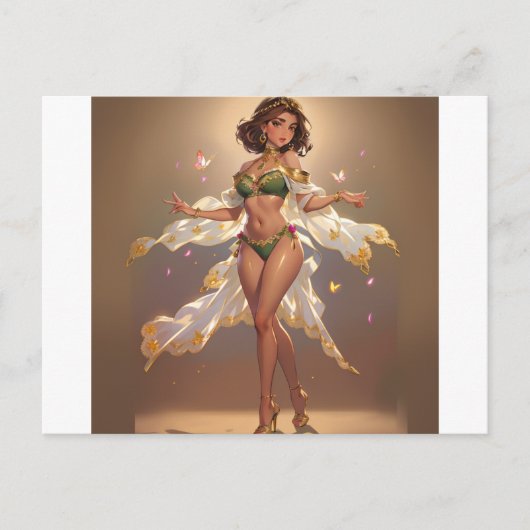 Charming Girl Postkarte (Vorderseite)