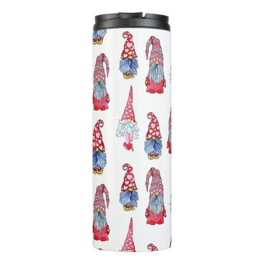 "Charming Gnome Design: Whimsical and Fun" Thermosbecher (Rückseite)