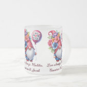 Charming Gnome Magic Personalisiert Mother Day Mattglastasse (VorderseiteRechts)