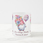 Charming Gnome Magic Personalisiert Mother Day Mattglastasse (Mittel)