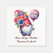 Charming Gnome Mothers Day Touch of Magic Best Mam Serviette (Vorderseite)