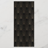 Charming Gold Art Deco Menükarte (Rückseite)