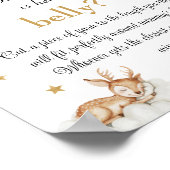 Charming Gold Celestial Baby Dusche Bly Game Poster (Ecke)