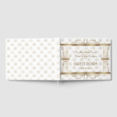 Charming Gold Great Gatsby Art Deco 1920er Hochzei Gästebuch (Voll)