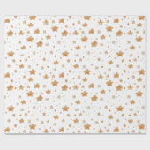 Charming Gold Star Geschenkpapier (Flach)