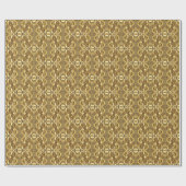 Charming golden-colored pattern geschenkpapier (Flach)