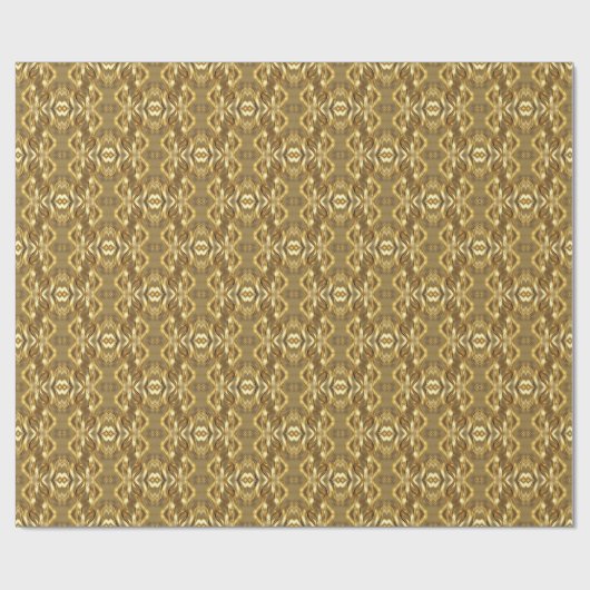 Charming golden-colored pattern  geschenkpapier (Flach)