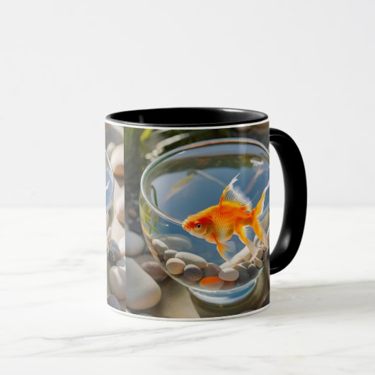 Charming Goldfish Keramik Tasse (VorderseiteRechts)